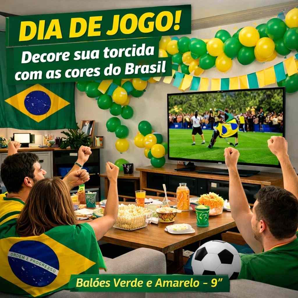 BEXIGA COPA N9  VERDE/AMARELA